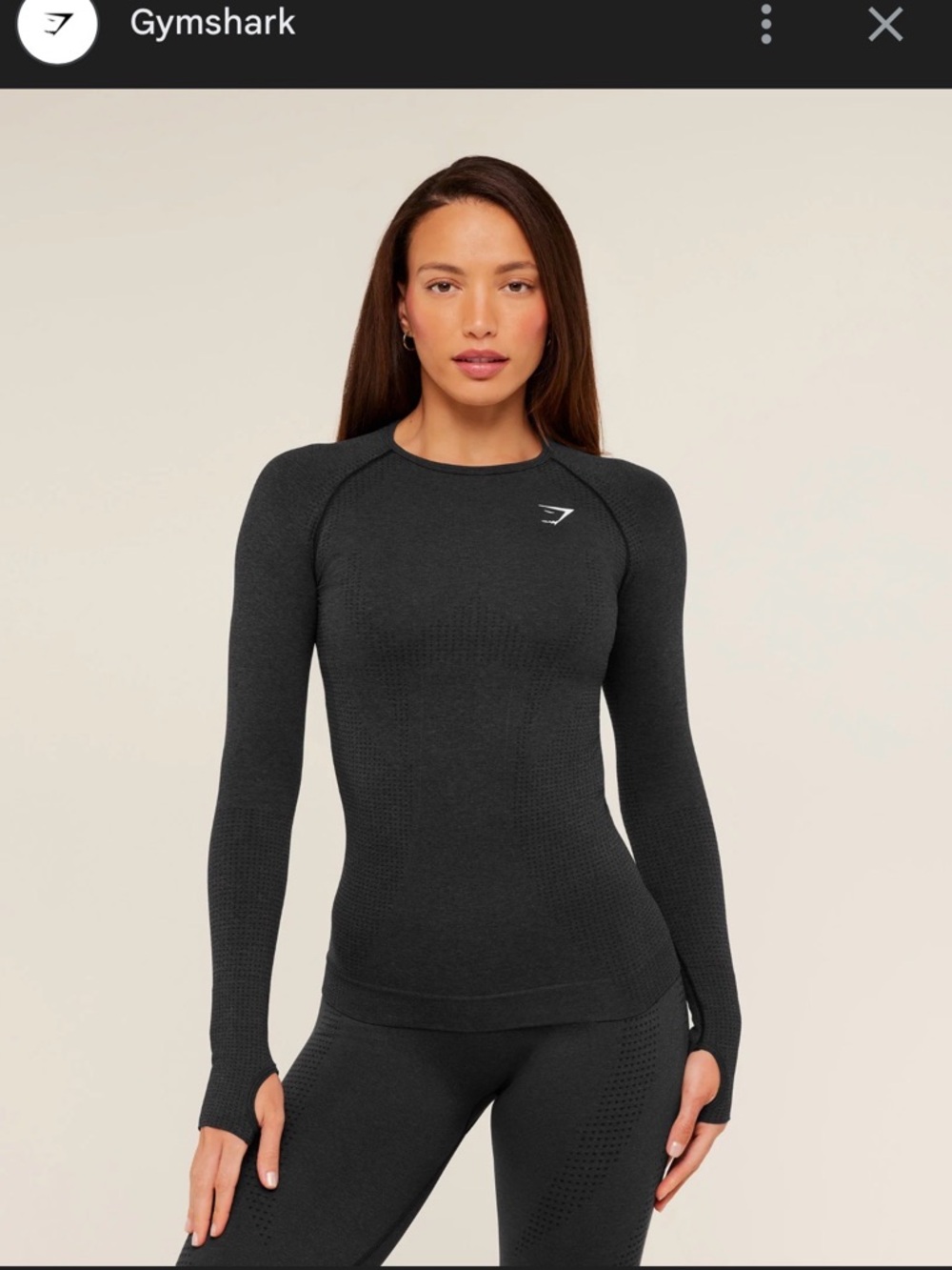 Gymshark Women’s Long Sleeve Seamless Top - Marled Grey